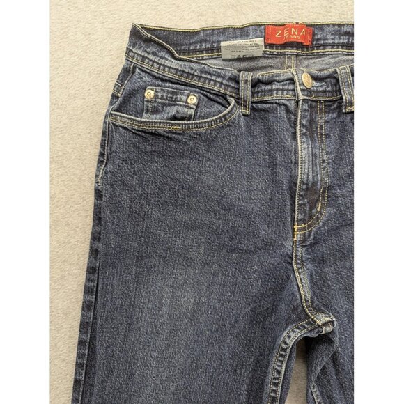 Vintage Zena Jeans Womens 8 Blue Denim Stretch Straight Leg 2000s 814-0118-54 - Picture 2 of 14